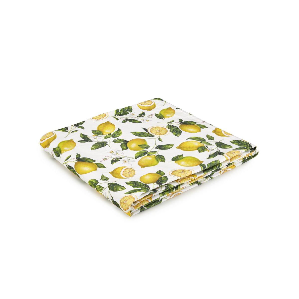 Tovaglia cm.90x90 Cotone Fade Jaffa con Limoni | Fade