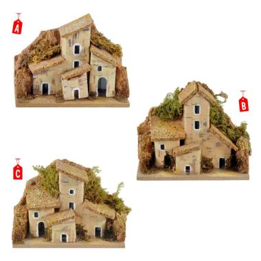 Casetta cm.10x6xH7 (Disp. 3 Modelli) | Rossi Rosa