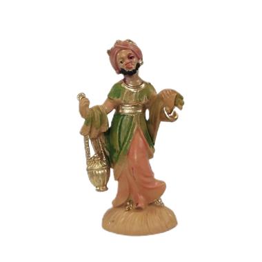 Statua Re Magi cm.6 Gaspare cm.2,9x3,4xH6 | Rossi Rosa