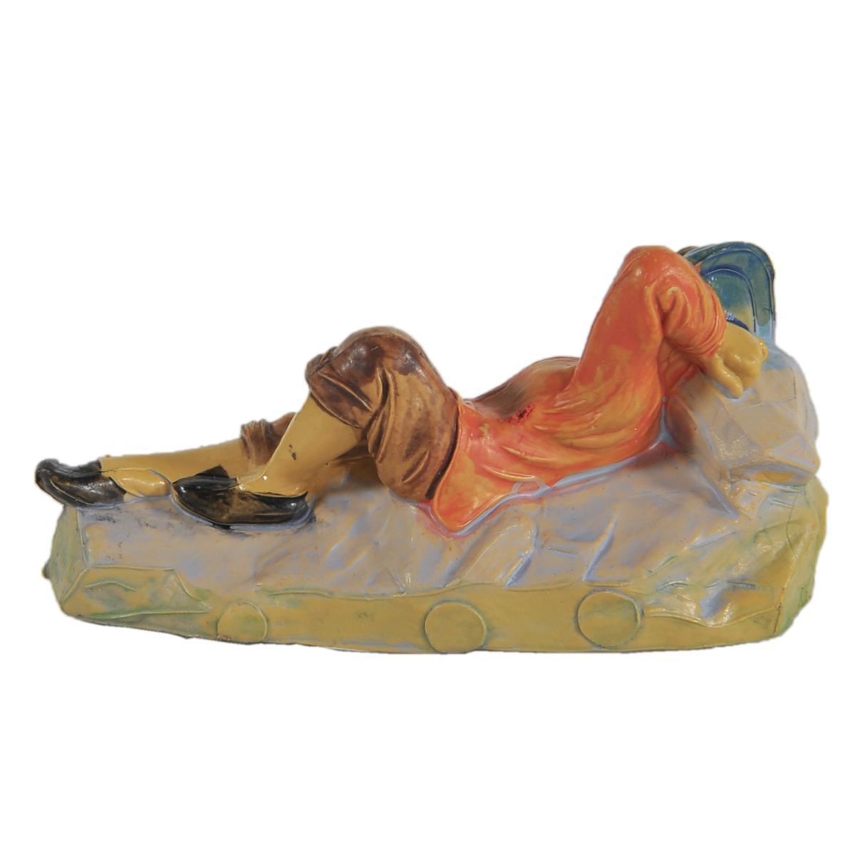 Statua cm.6 Dormiente | Rossi Rosa