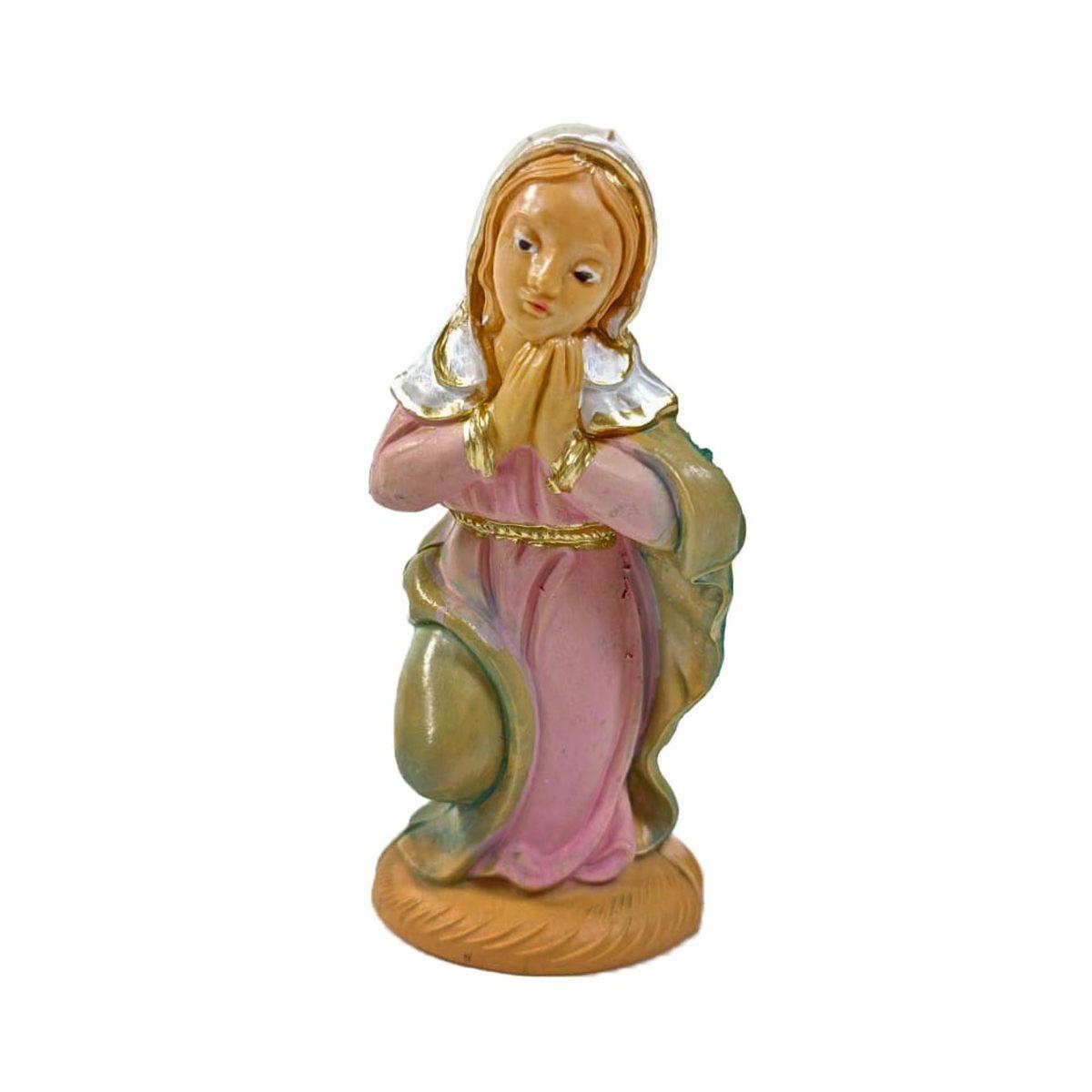Statua cm.10 Madonna in Ginocchio cm.3,5xH7,6 | Rossi Rosa