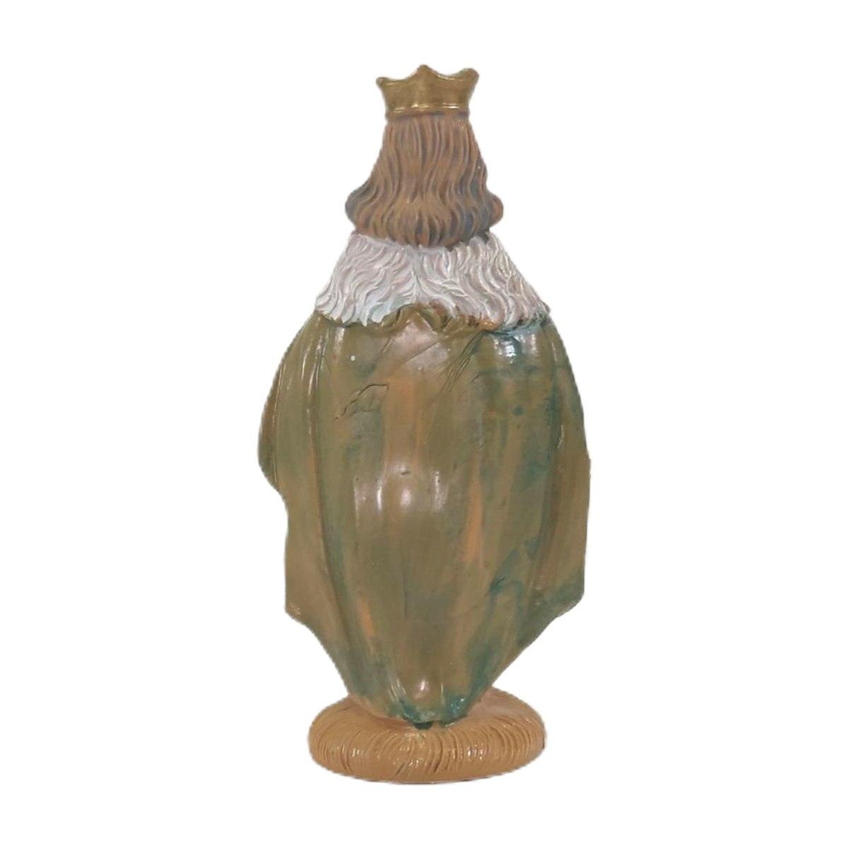 Statua Re Magi cm.10 Melchiorre cm.4,6x3,5xH9,6 | Rossi Rosa