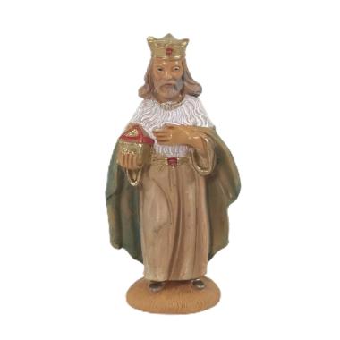 Statua Re Magi cm.10 Melchiorre cm.4,6x3,5xH9,6 | Rossi Rosa