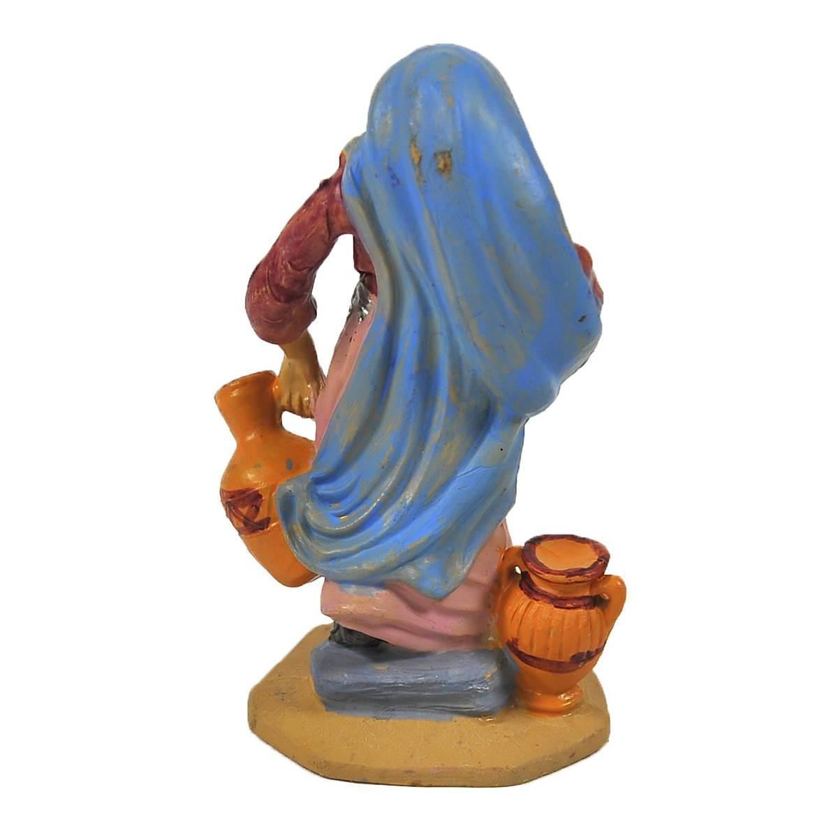 Statua cm.10 Donna con Anfore | Rossi Rosa