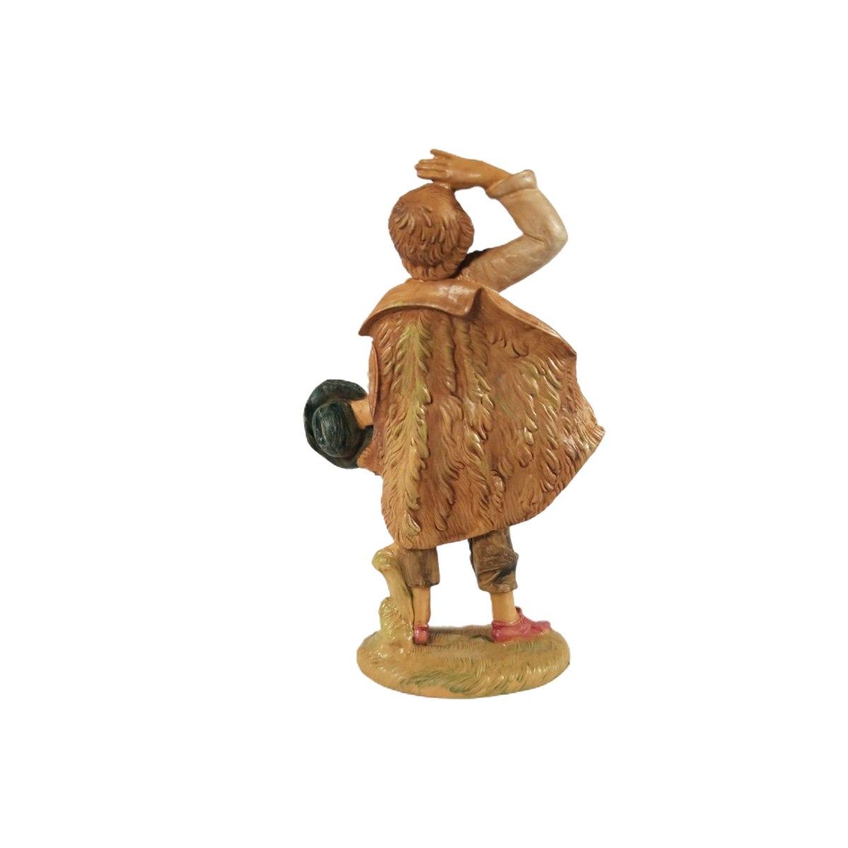 Statua cm.10 Pastore Meravigliato | Rossi Rosa