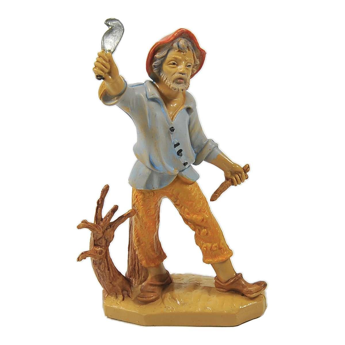 Statua cm.10 Taglialegna | Rossi Rosa