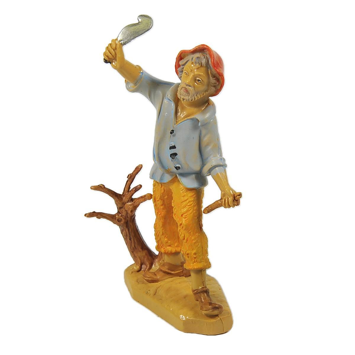 Statua cm.10 Taglialegna | Rossi Rosa