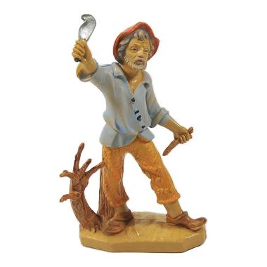 Statua cm.10 Taglialegna | Rossi Rosa