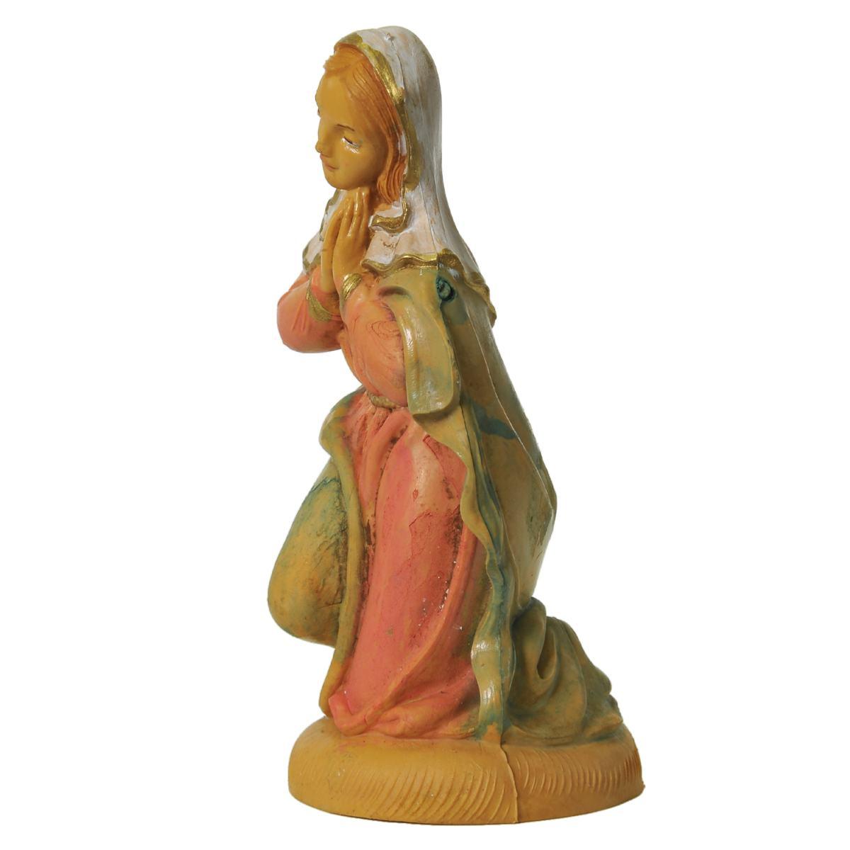 Statua cm.12 Madonna in Ginocchio cm.4,5x4xH10 | Rossi Rosa