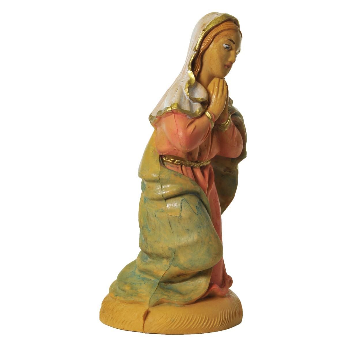 Statua cm.12 Madonna in Ginocchio cm.4,5x4xH10 | Rossi Rosa