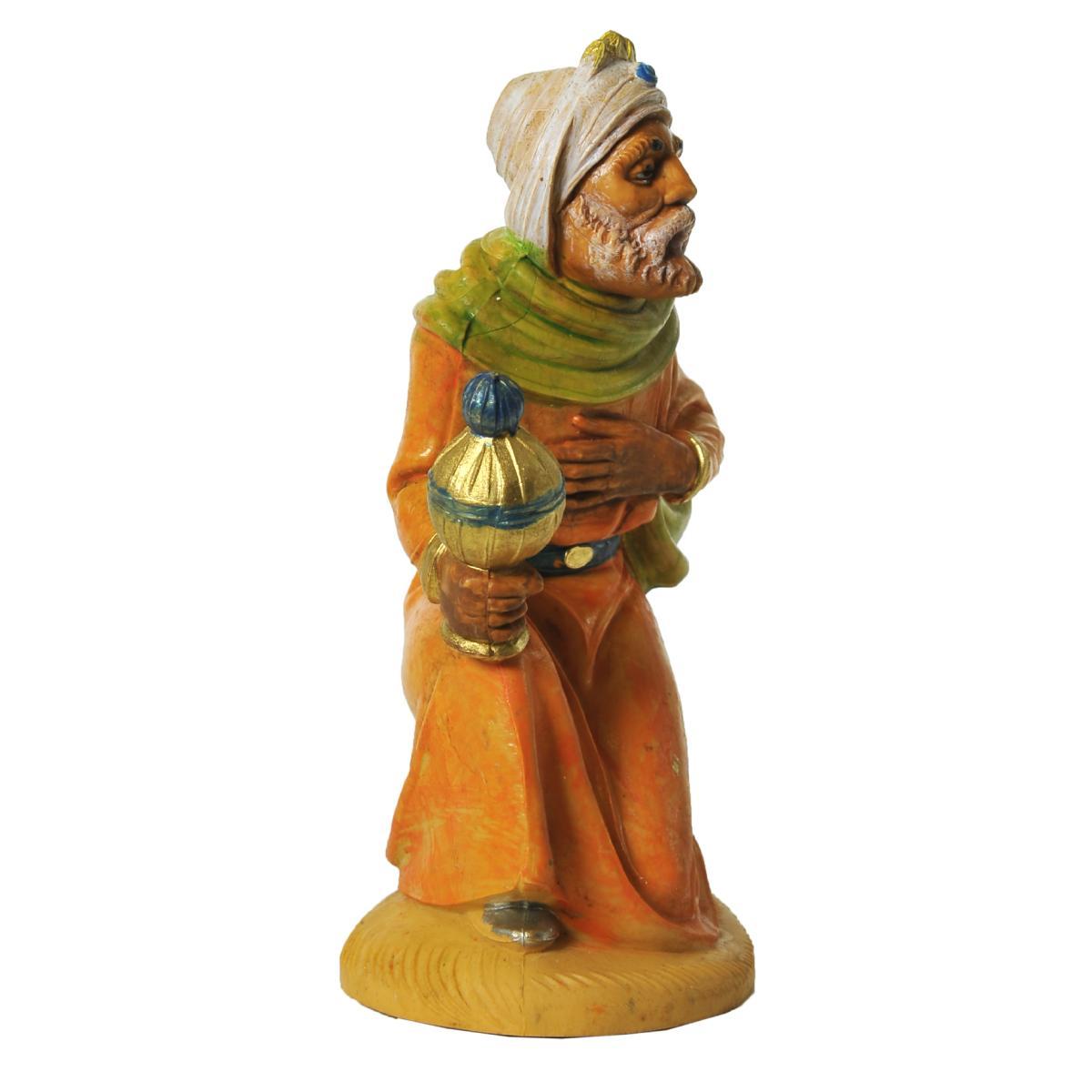 Statua Re Magi cm.12 Gaspare cm.7x4xH9,5 | Rossi Rosa