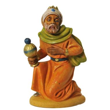 Statua Re Magi cm.12 Gaspare cm.7x4xH9,5 | Rossi Rosa