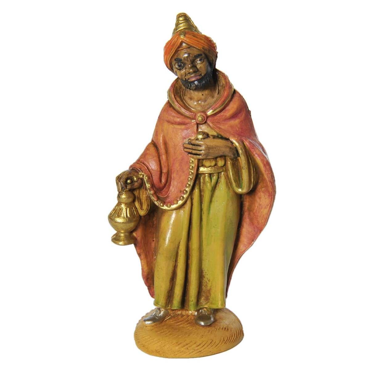 Statua Re Magi cm.12 Baldassarre cm.6x4xH12,5 | Rossi Rosa