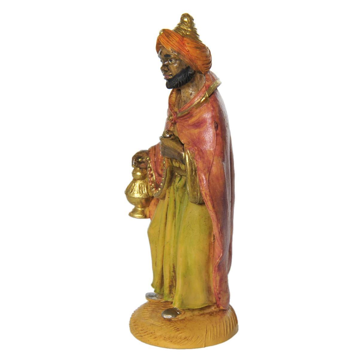 Statua Re Magi cm.12 Baldassarre cm.6x4xH12,5 | Rossi Rosa