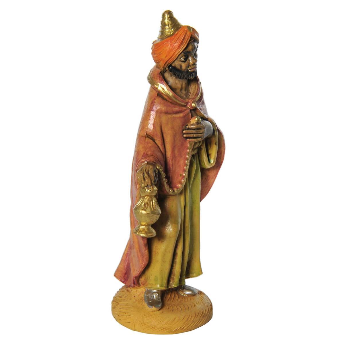 Statua Re Magi cm.12 Baldassarre cm.6x4xH12,5 | Rossi Rosa