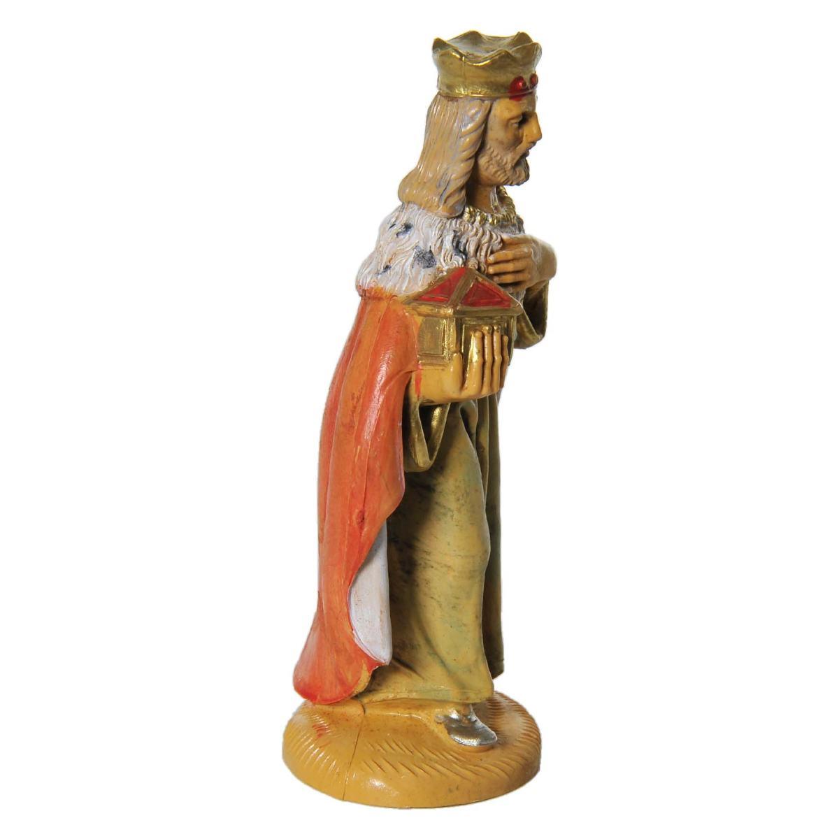 Statua Re Magi cm.12 Melchiorre cm.6x4xH11,5 | Rossi Rosa