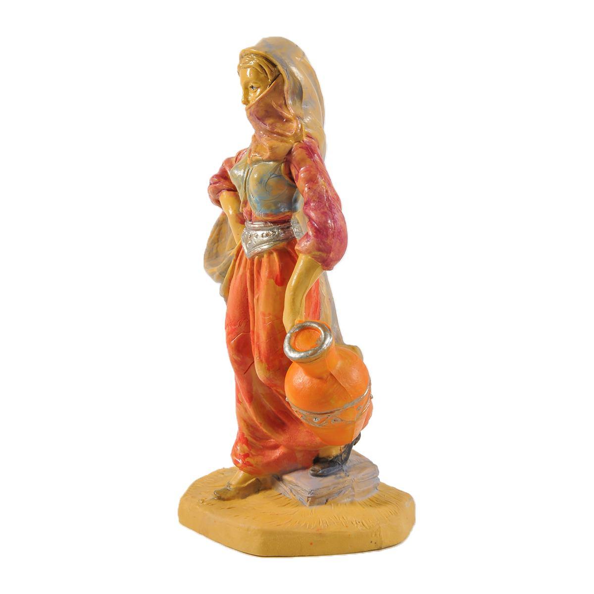 Statua cm.12 Donna con Anfora | Rossi Rosa