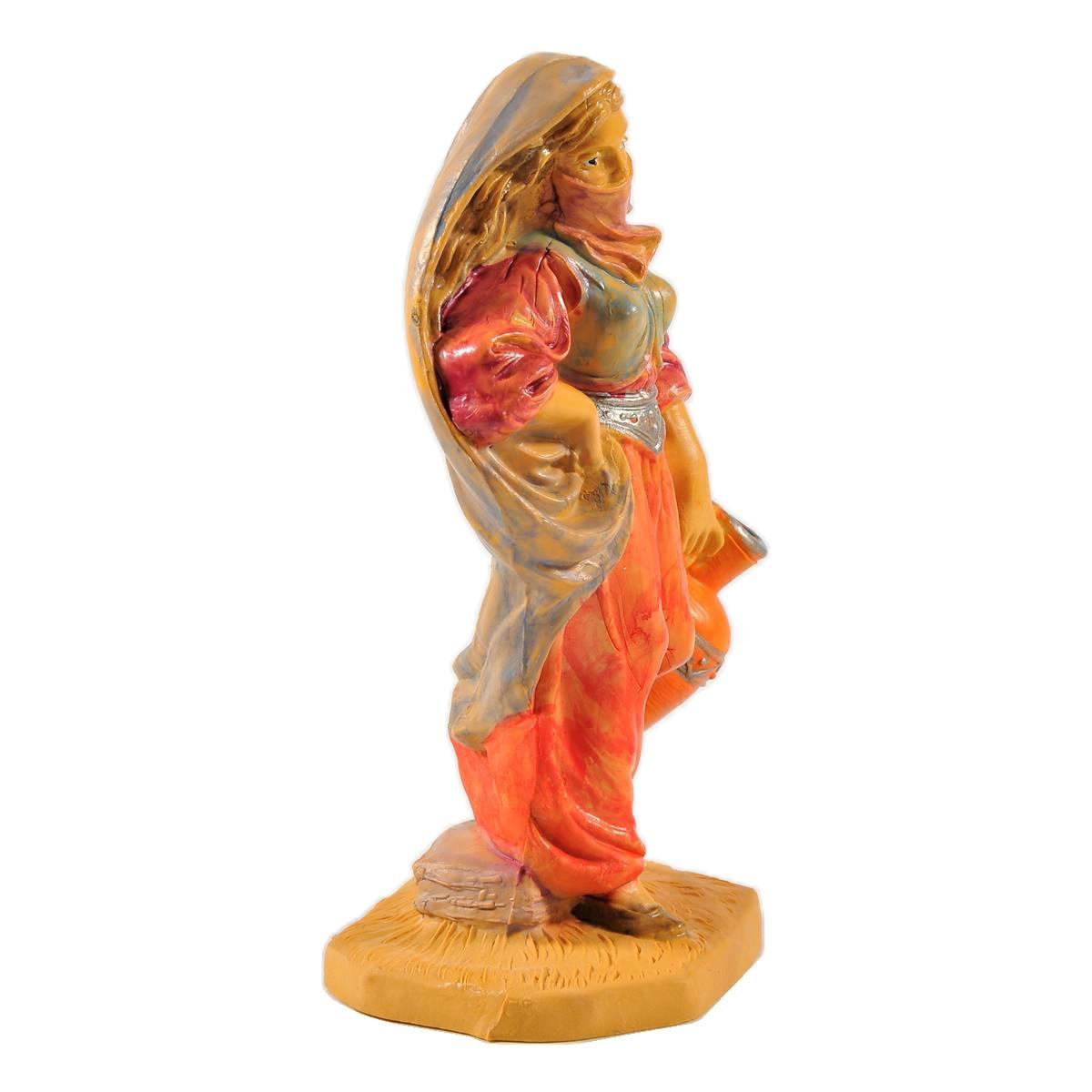 Statua cm.12 Donna con Anfora | Rossi Rosa