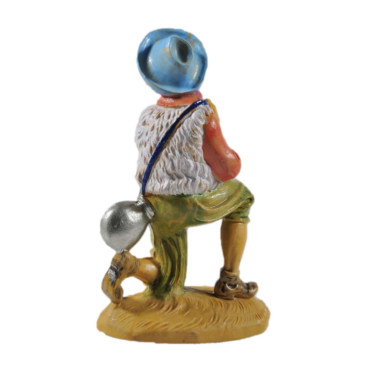 Statua cm.12 Pastorello Adorante in Ginocchio | Rossi Rosa