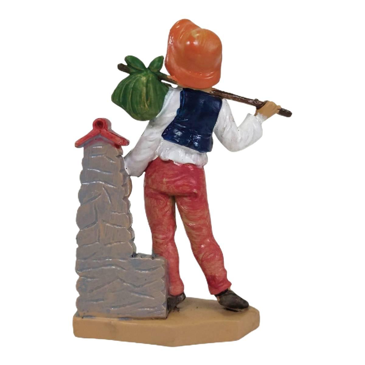 Statua cm.12 Pastorello alla Fontana | Rossi Rosa