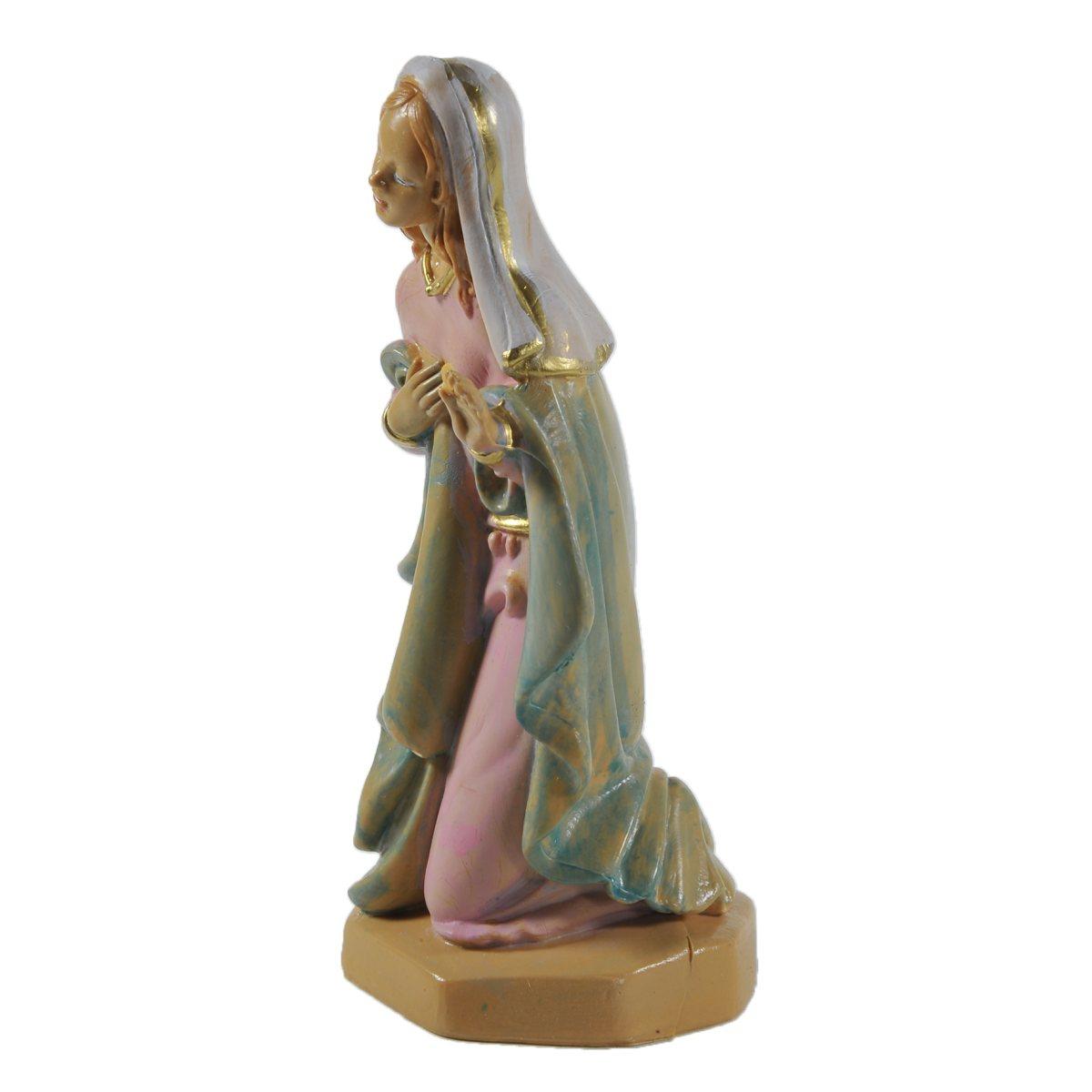 Statua cm.16 Madonna in Ginocchio cm.5,6x5,5x12 | Rossi Rosa