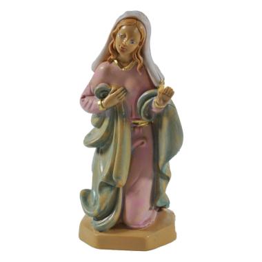 Statua cm.16 Madonna in Ginocchio cm.5,6x5,5x12 | Rossi Rosa