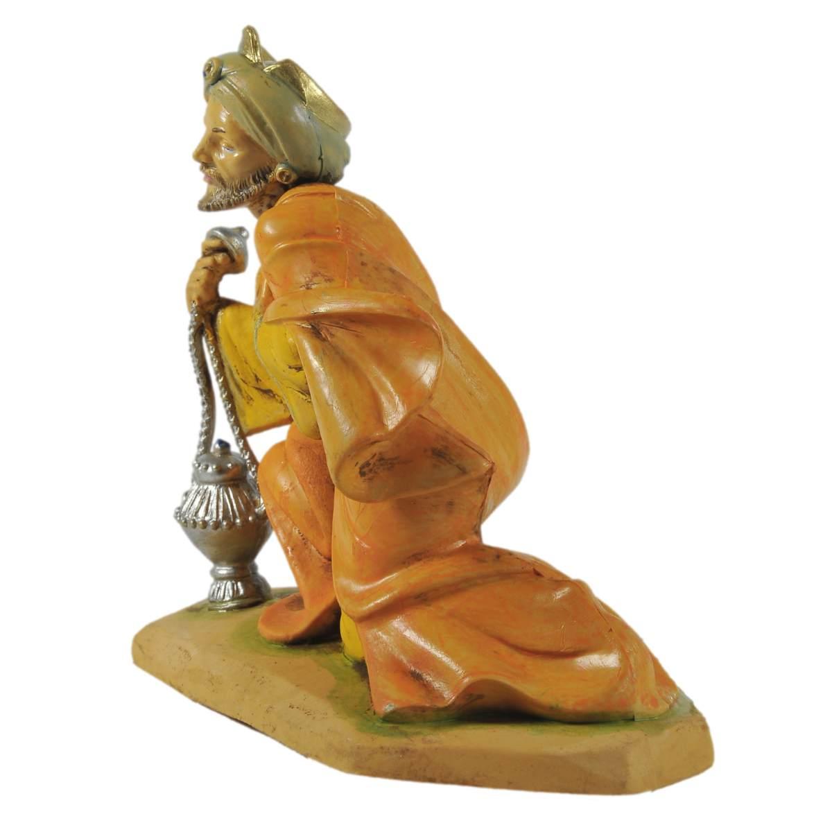 Statua Re Magi cm.10 Gaspare cm.11x6xH10,9 | Rossi Rosa