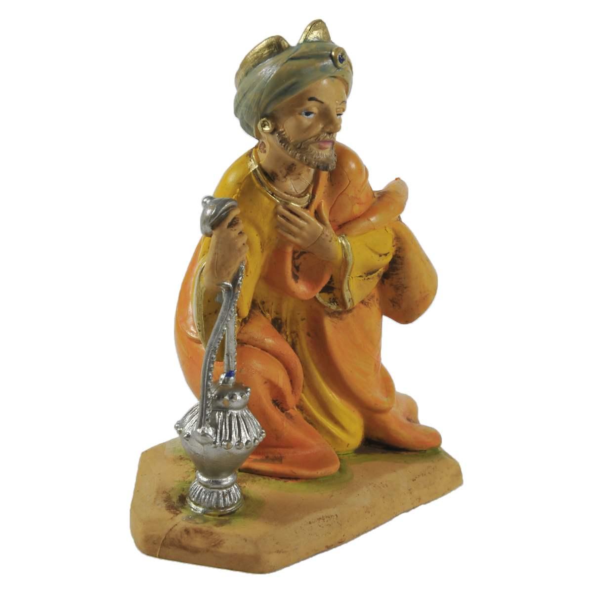 Statua Re Magi cm.10 Gaspare cm.11x6xH10,9 | Rossi Rosa