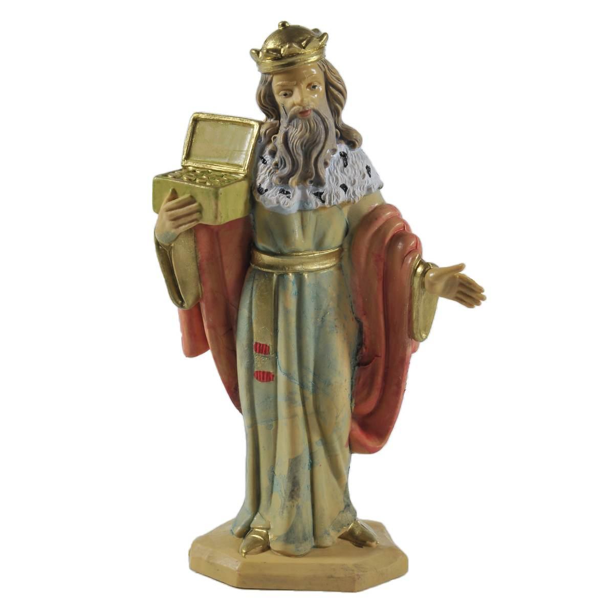 Statua Re Magi cm.15 Melchiorre cm.9,5x5x15,8 | Rossi Rosa