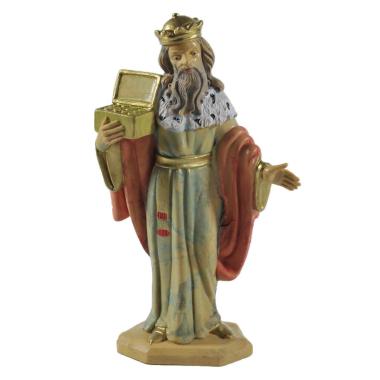 Statua Re Magi cm.15 Melchiorre cm.9,5x5x15,8 | Rossi Rosa