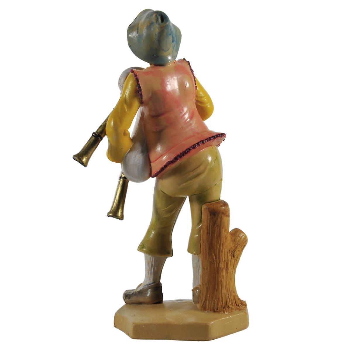 Statua cm.16 Zampognaro | Rossi Rosa