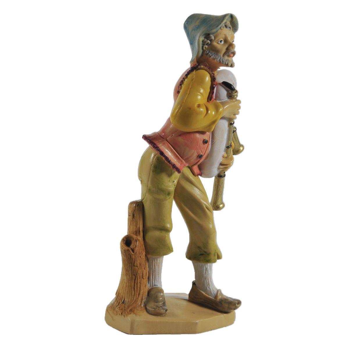 Statua cm.16 Zampognaro | Rossi Rosa