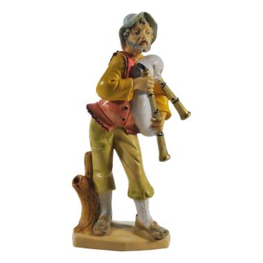 Statua cm.16 Zampognaro | Rossi Rosa