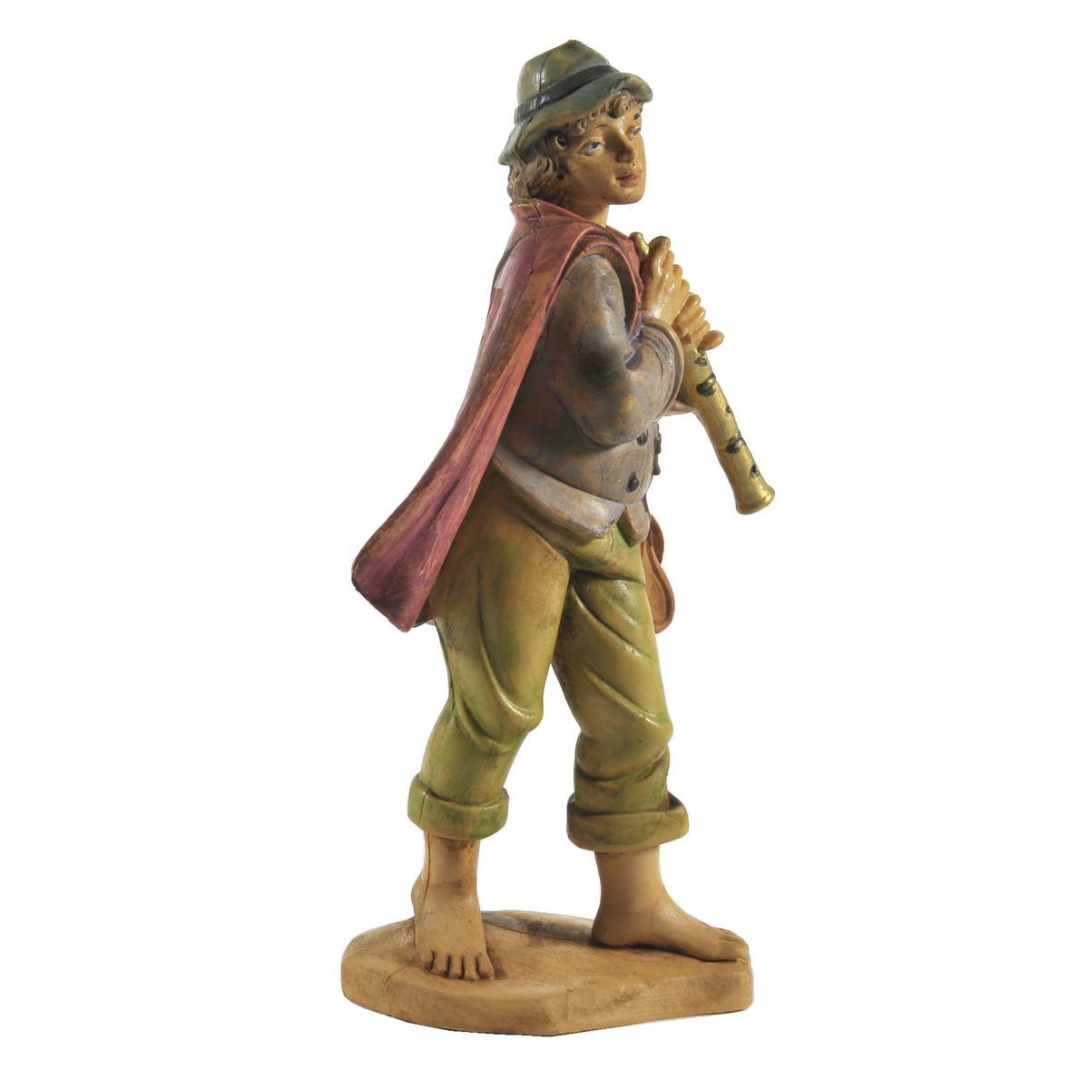 Statua cm.16 Pifferaio | Rossi Rosa