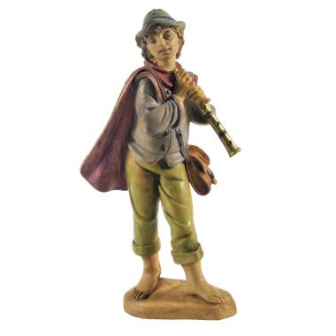 Statua cm.16 Pifferaio | Rossi Rosa