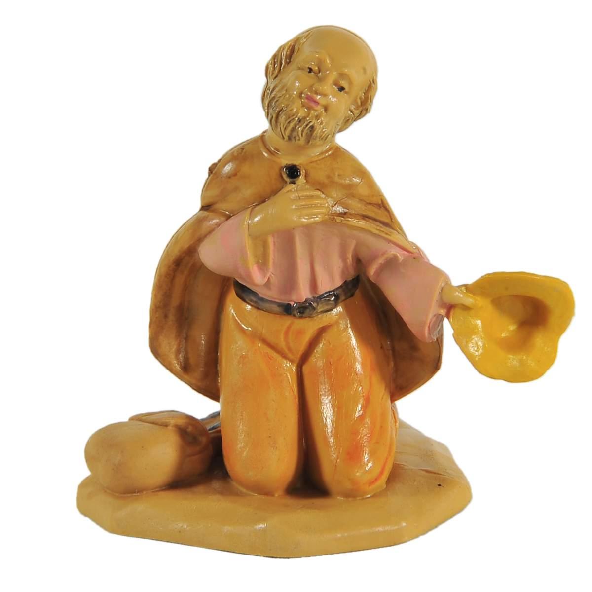 Statua cm.6 Mendicante | Rossi Rosa