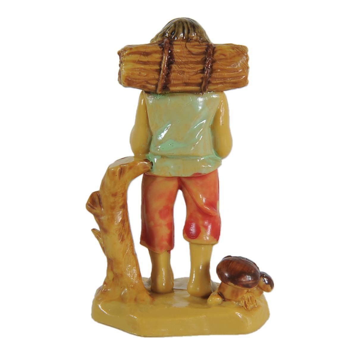 Statua cm.6 Boscaiolo | Rossi Rosa