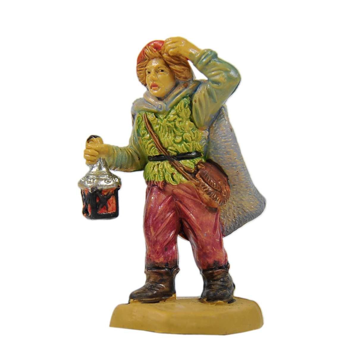 Statua cm.6 Lanternaio | Rossi Rosa