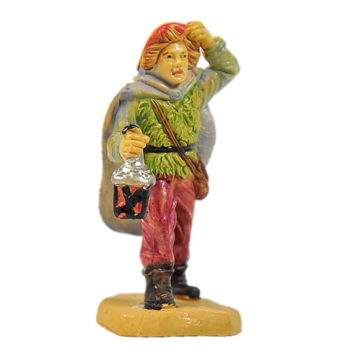 Statua cm.6 Lanternaio | Rossi Rosa