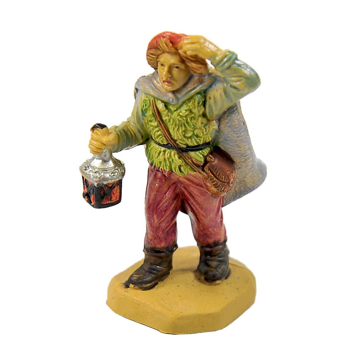 Statua cm.6 Lanternaio | Rossi Rosa