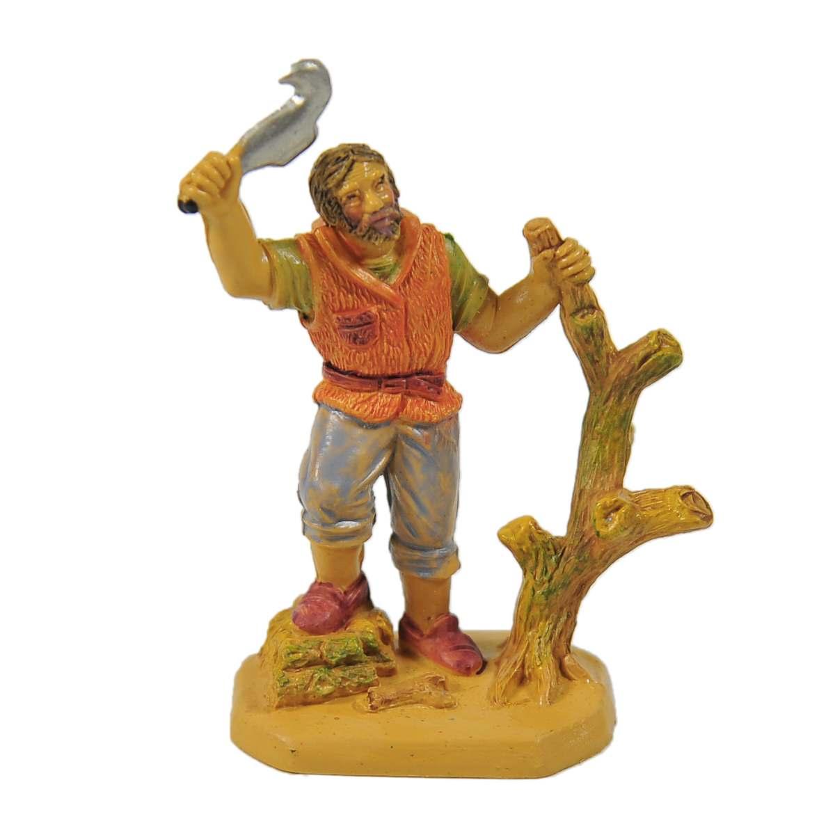 Statua cm.6 Taglialegna | Rossi Rosa