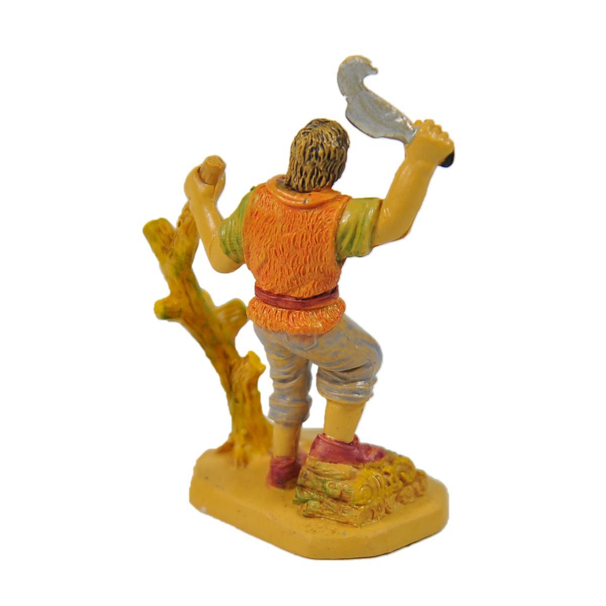 Statua cm.6 Taglialegna | Rossi Rosa