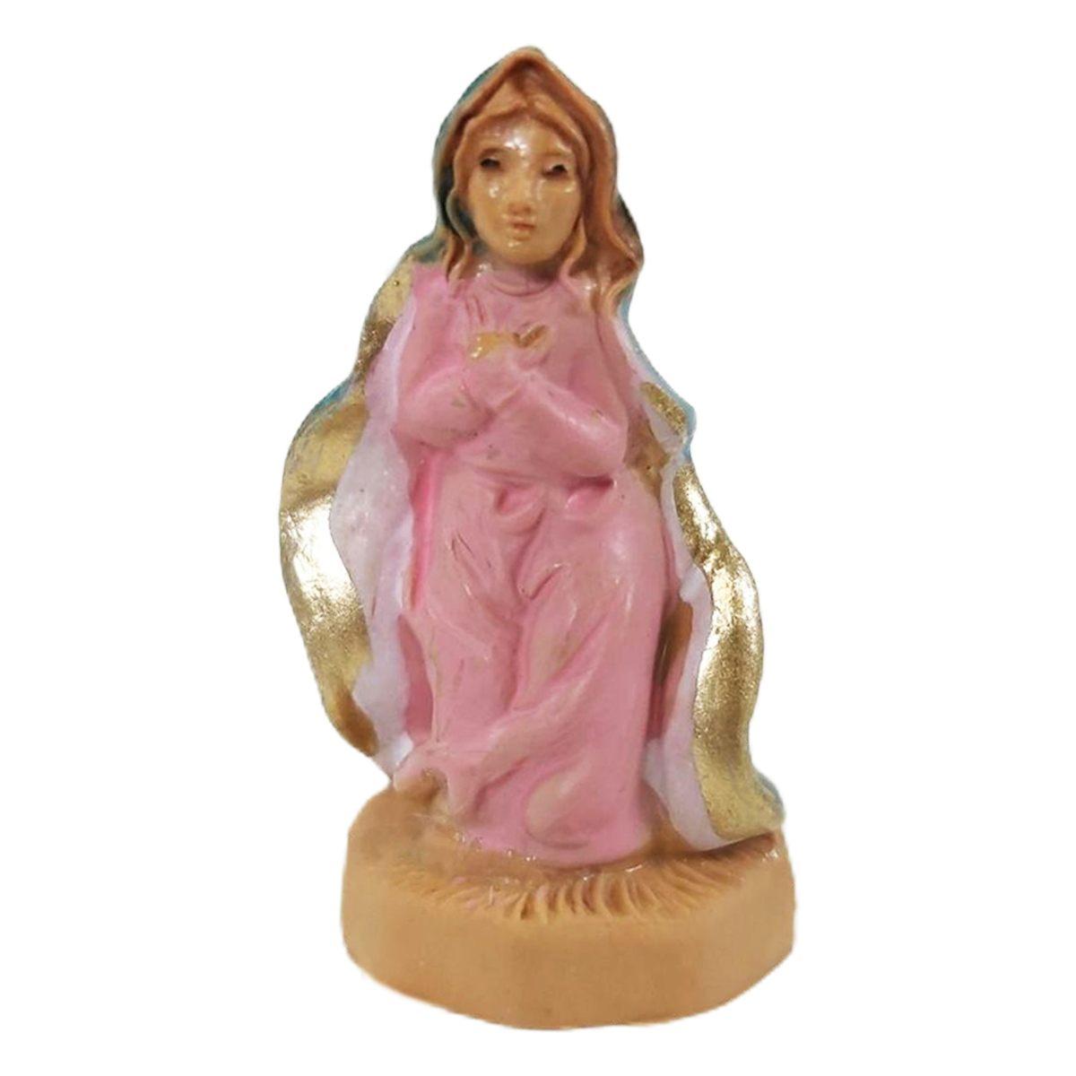 Statua cm.4 Madonna in Ginocchio | Rossi Rosa