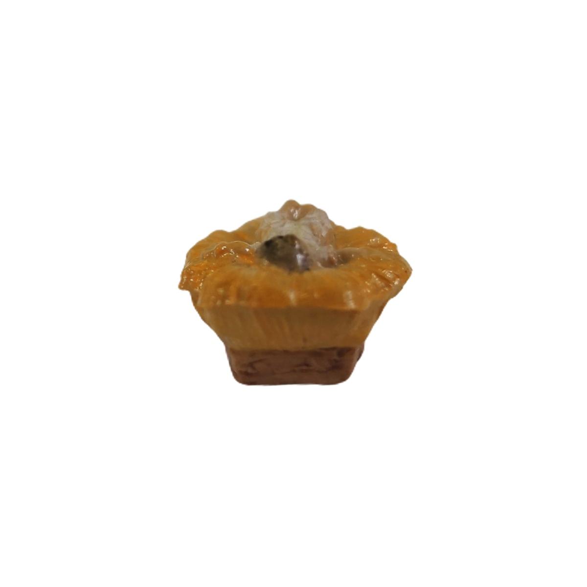 Statua Ges Bambino cm.4 con Culla cm.1,9x2xH0,8 | Rossi Rosa