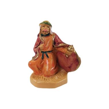 Statua Re Magi cm.3 Gaspare cm.1,8x3 | Rossi Rosa