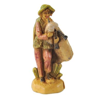 Statua cm.4 Zampognaro | Rossi Rosa