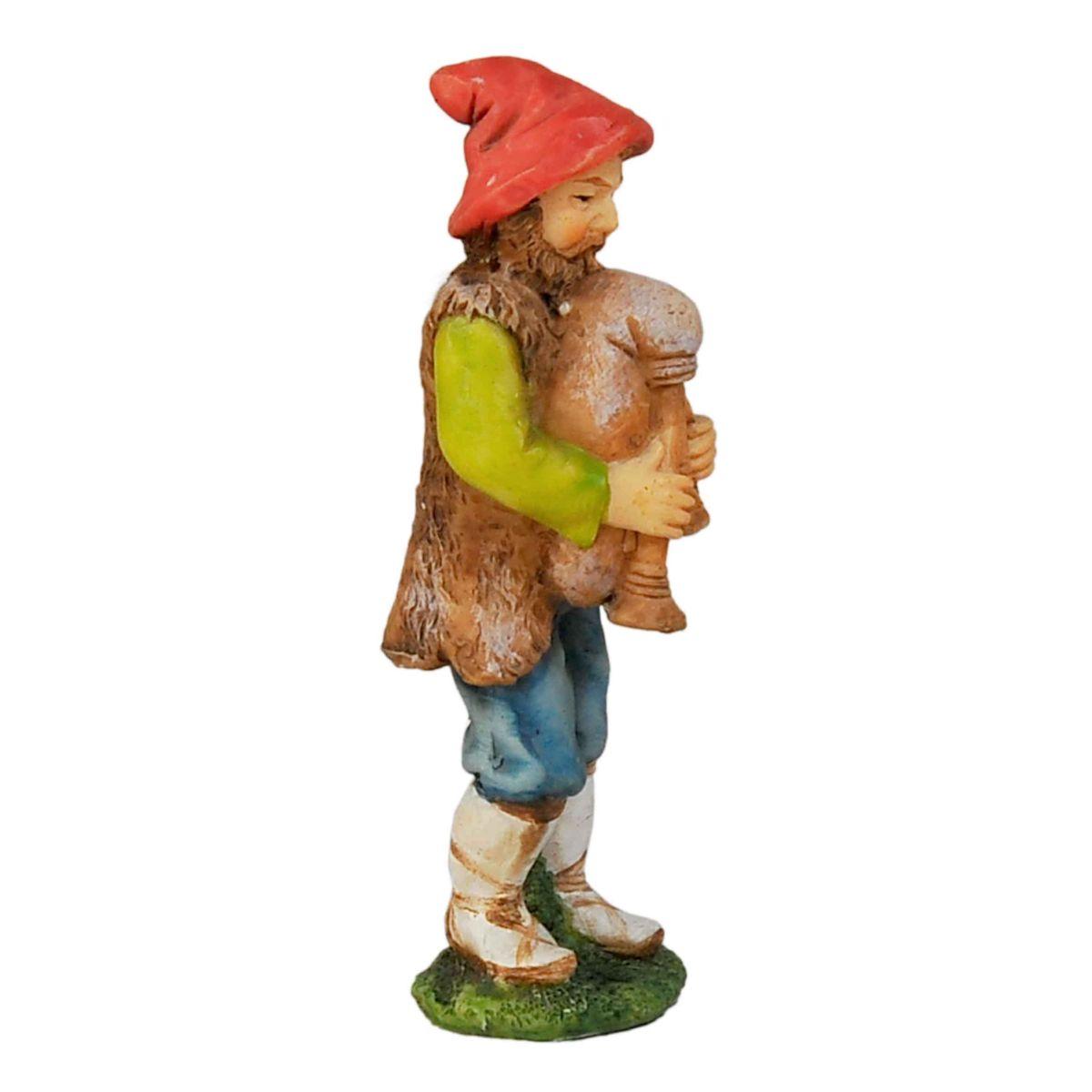 Statua cm.10 Zampognaro | Rossi Rosa