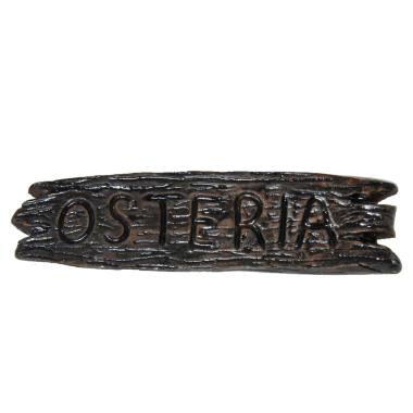 Insegne Bottega Mestieri Osteria cm.10x2 | Rossi Rosa