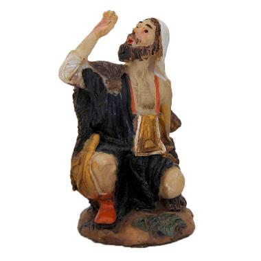 Statua cm.15 Pastore Inginocchiato | Rossi Rosa