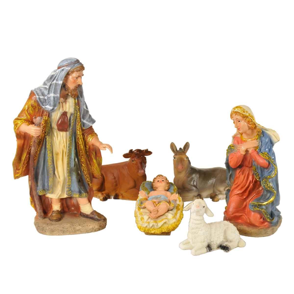 Nativit cm.30 Gold Set da 6 Pz. |Rossi Rosa